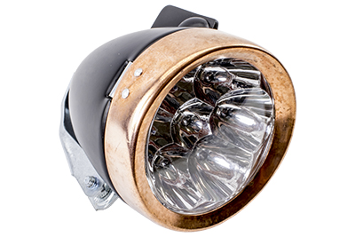 Retro LED Headlamp - Vintage Battery Powered Headlight For Motorized Bike Questions & Answers